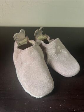 Robeez Pink Pearl Glitter Baby Shoes